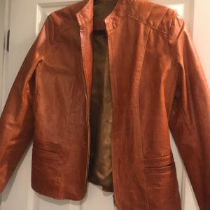 Carmel Color Leather jacket